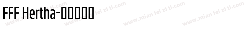 FFF Hertha字体转换